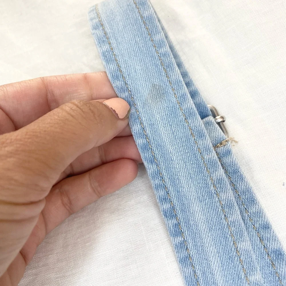 Wax Jeans Women's Juniors Ankle Length Skinny Leg Denim Overalls - Picture 7 of 15